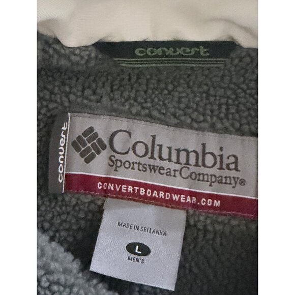 Columbia Convert Jacket Mens L Fleece-Lined Vented Full Zip Pockets Outdoors - Picture 2 of 9